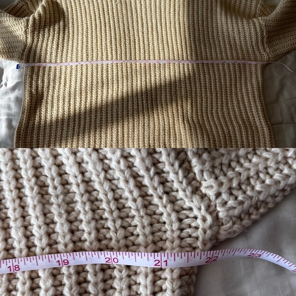 NWT Oak + Fort Chunky Turtleneck Sweater Oatmeal XXS/XS - Picture 13 of 16